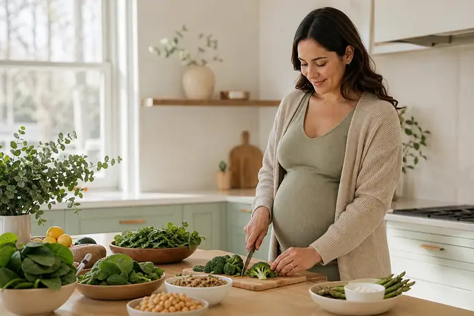 MomBaby editorial image: Guia da gravidez: Yeterli folik asit alıyor musunuz?: günlük plan ve güvenli seçimler