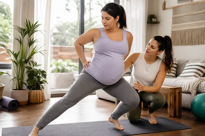 MomBaby editorial image: دليل الحمل: الحمل sırasında güvenli التمارين: güvenli başlangıç ve haftalık plan