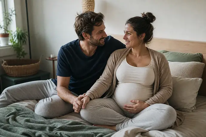 MomBaby editorial image: Guia da gravidez: gravidezte seks pozisyonları: partnerler için iletişim ve destek önerileri