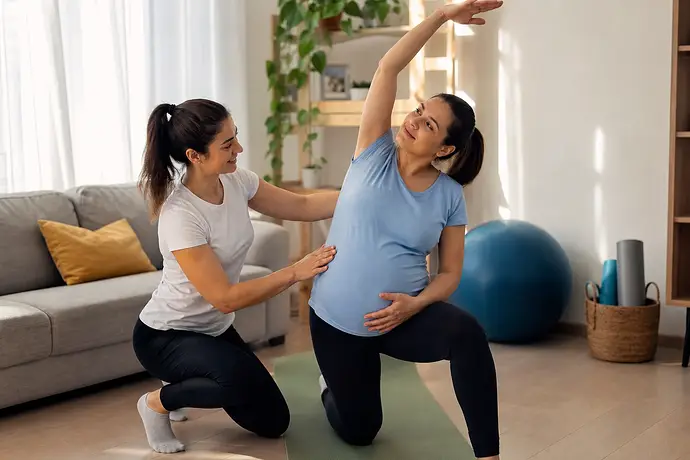 MomBaby editorial image: دليل الحمل: الحملte التمارين tehlikeli olabilir mi?: güvenli başlangıç ve haftalık plan