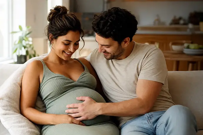 MomBaby editorial image: دليل الحمل: Partnerim bebeğin tekmesini ne zaman hissedebilir?