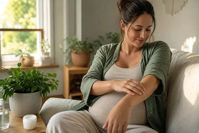 MomBaby editorial image: Guia da gravidez: gravidezte kaşıntılı cilt: rahatlamak için günlük öneriler