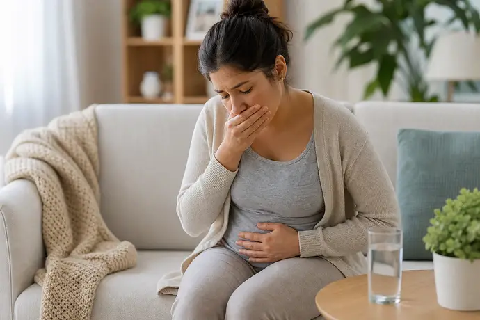 MomBaby editorial image: دليل الحمل: الحملte bulantıyı azaltmanın 5 yolu: belirtiler, nedenler ve ne zaman yardım alınmalı