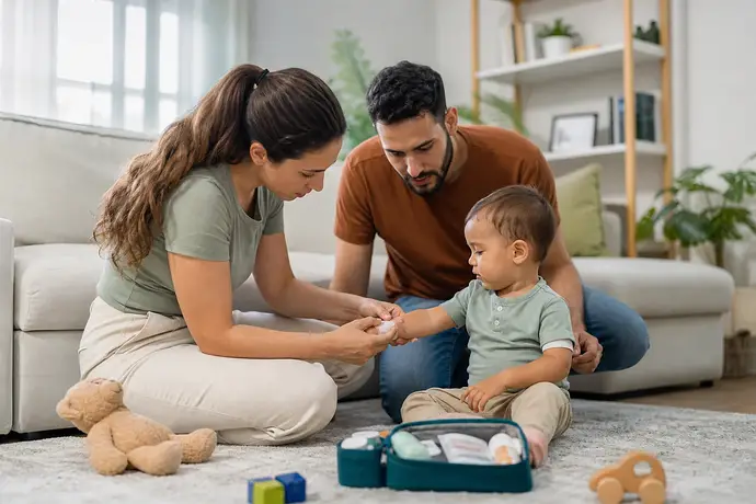 MomBaby editorial image: Guia da gravidez: Bebek güvenliği için ilk yardım
