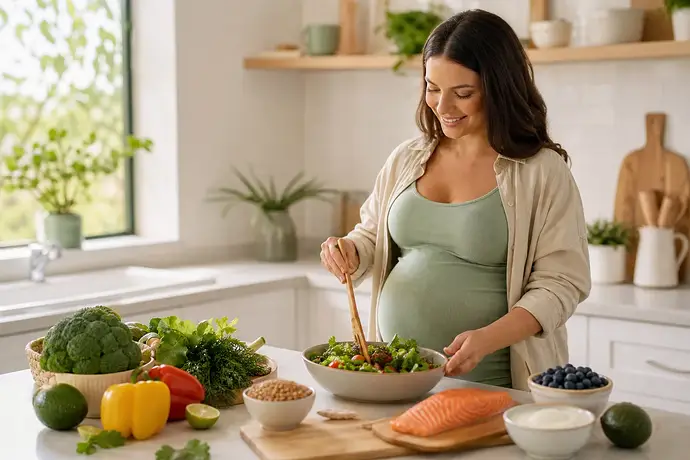 MomBaby editorial image: Guia da gravidez: Hamileler için besinler: günlük plan ve güvenli seçimler